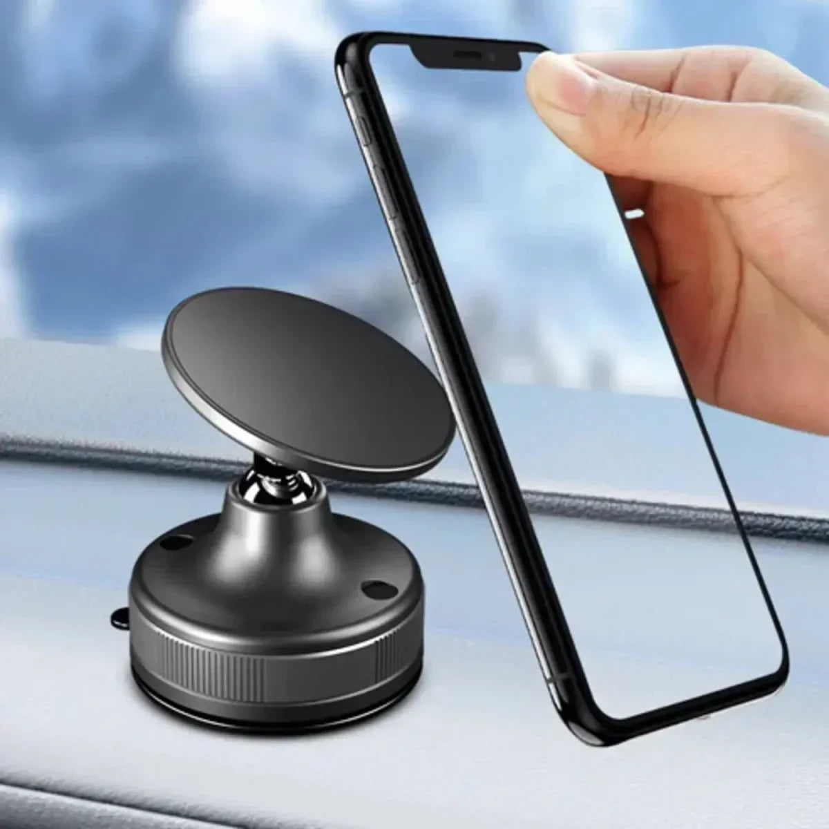 Hepu – Magnetic Phone Holder Strong Grip • 360° Rotate Free Delivery in UAE 📦