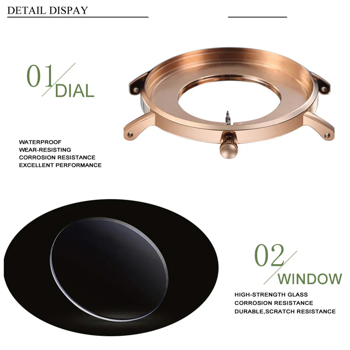 Gold Ladies Luxury Wrist Watch